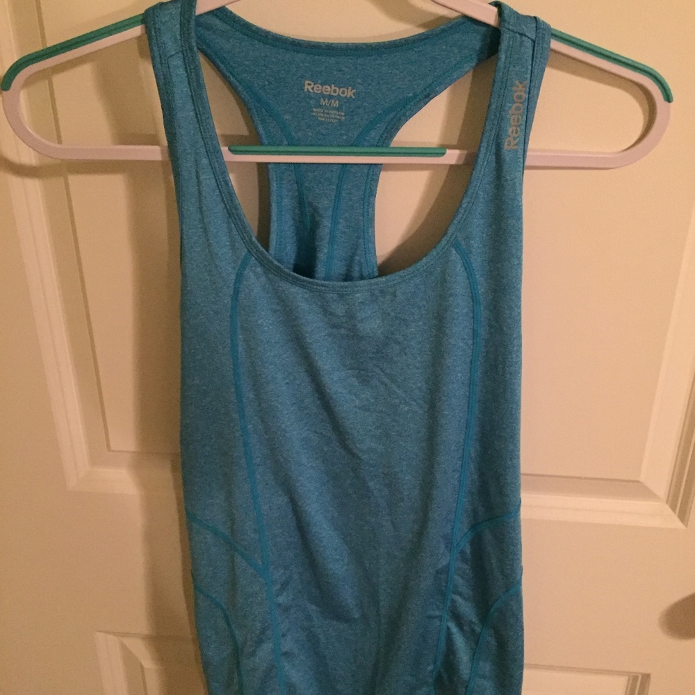 Two Reebok Size Medium Sporty Tank Tops